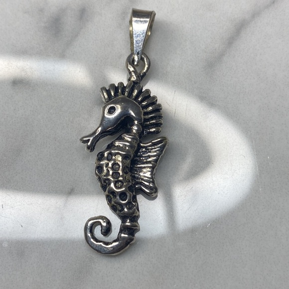 Seahorse pendant sterling‎ silver 925 - Picture 2 of 8